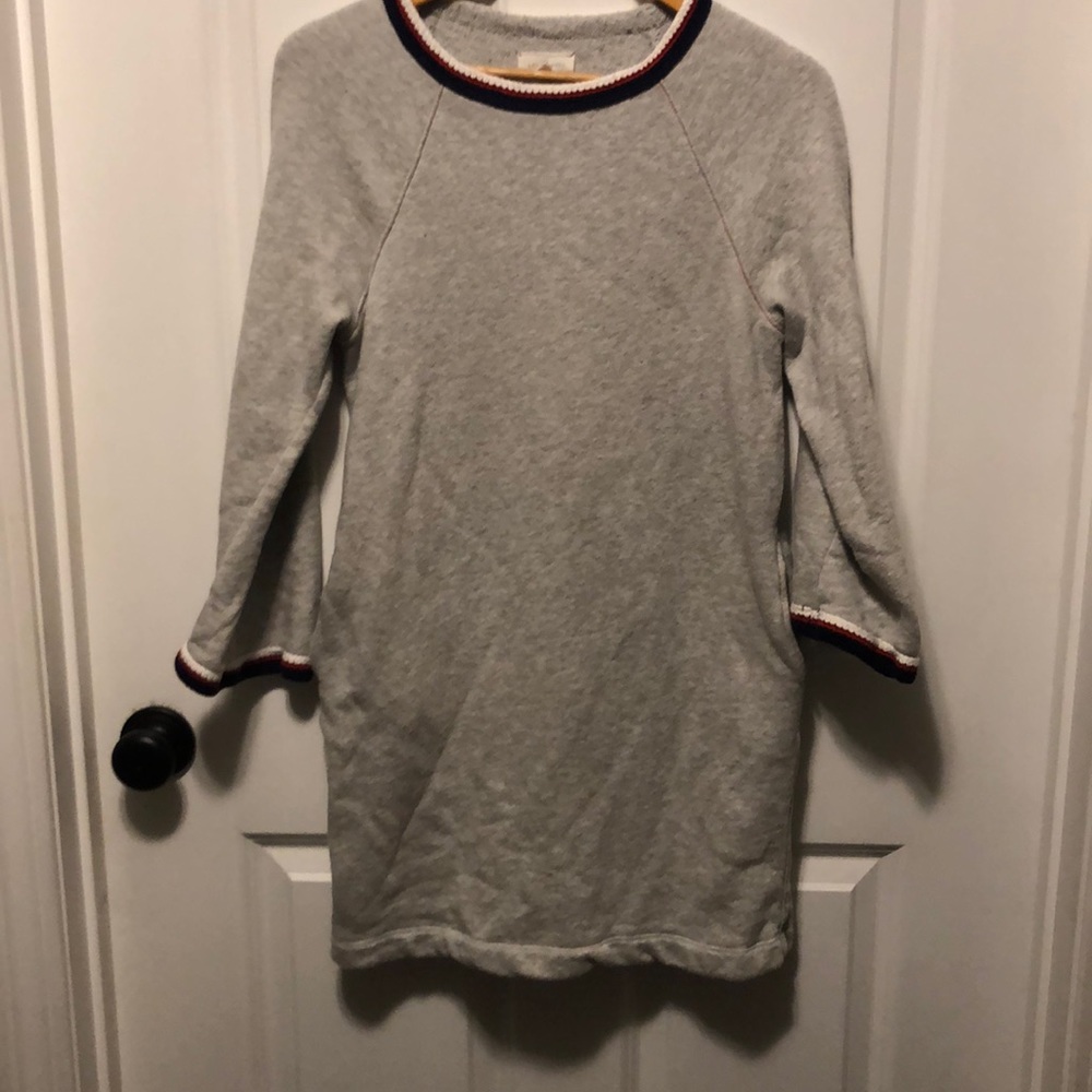 Grey sweatshirt dress